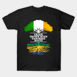 Irish Grown With Gabonese Roots - Gift for Gabonese With Roots From Gabon T-Shirt